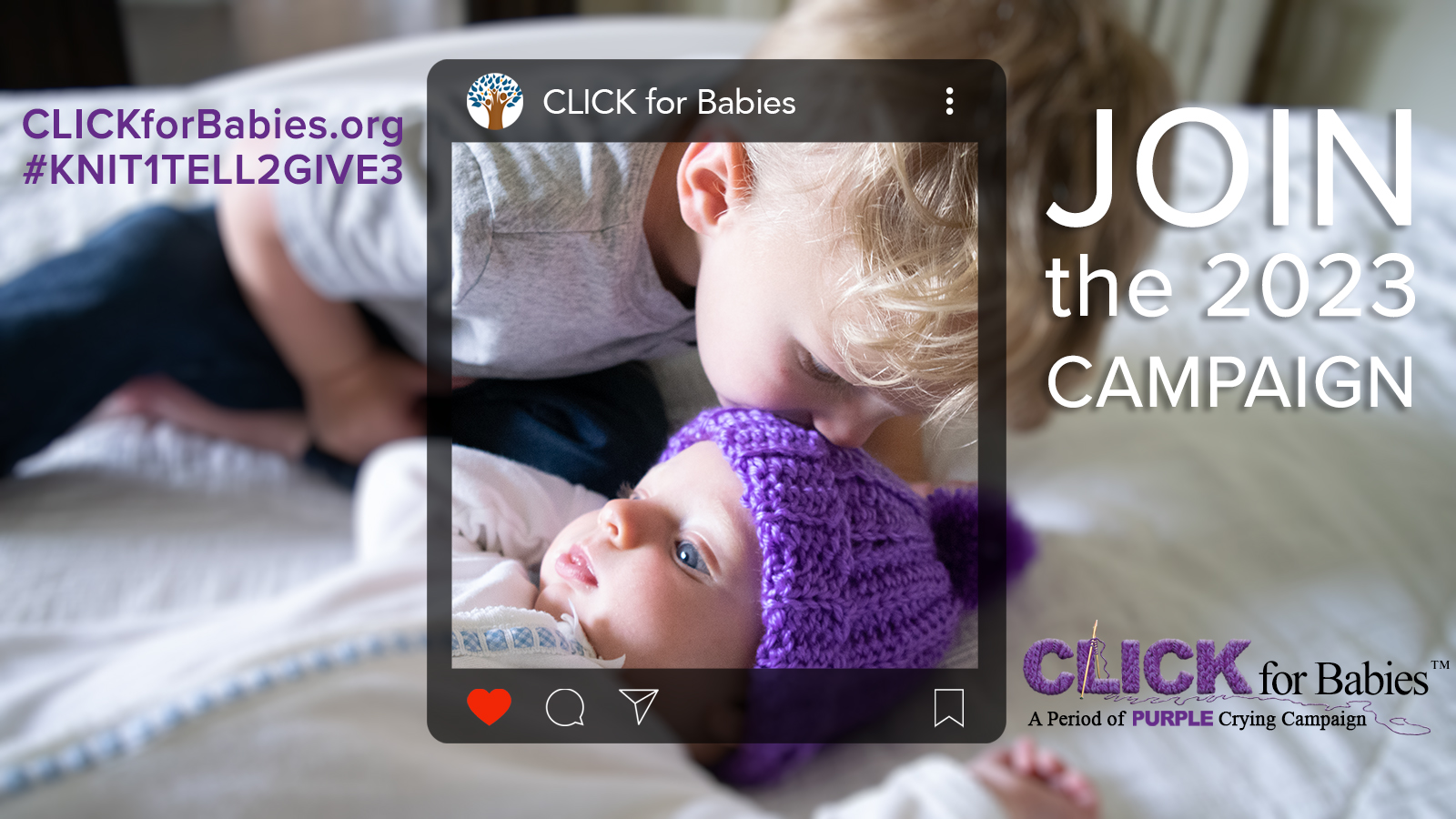 join click for babies 2023 campaign twitter graphic