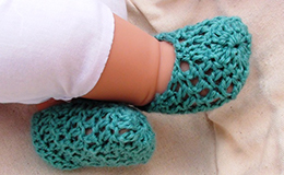 crochet booties